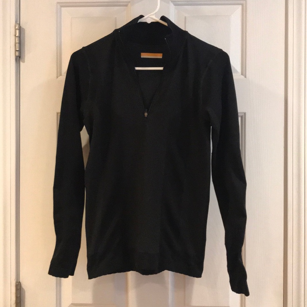 Long sleeve workout half zip